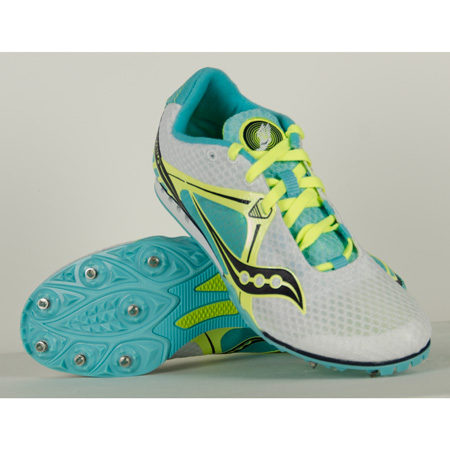 saucony lady velocity distance running spikes